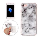 For iPhone SE 2020 & 8 & 7 White Marble Pattern Soft TPU Protective Case