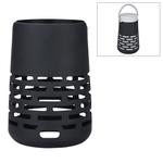 EBSC180-2 Portable Bluetooth Speaker Silicone Case Sling Cover for Bose SoundLink Revolve+ (Black)