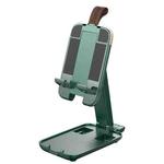 Luggage-shaped Retractable Folding Desktop Stand for Mobile Phones and Tablets Under 13 inch (Green)