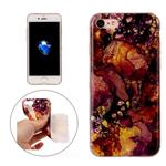 For iPhone7 Purple Yellow Marble Pattern Soft TPU Protective Case