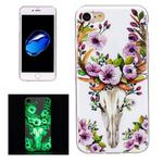 For  iPhone 8 & 7  Noctilucent Sika Deer Pattern IMD Workmanship Soft TPU Back Cover Case