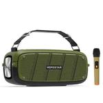 HOPESTAR A20 Pro TWS Portable Outdoor Waterproof Subwoofer Bluetooth Speaker with Microphone, Support Power Bank & Hands-free Call & U Disk & TF Card & 3.5mm AUX (Green)