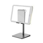 TCP-02 Universal 4-10 inch Phone Tablet Non-slip Aluminum Metal Holder Stand Adjustable Desktop Tablet Bracket Mount, Version: Four Generations Standard (Black)