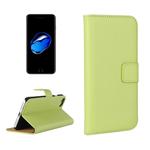 For  iPhone 8 & 7  Genuine Split Horizontal Flip Leather Case with Holder & Card Slots & Wallet(Green)