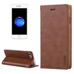 GOOSPERY BLUE MOON for  iPhone 8 & 7  Crazy Horse Texture Horizontal Flip Leather Case with Card Slots & Wallet & Holder(Brown)