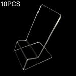 10 PCS Acrylic Mobile Phone Display Stand Holder(Transparent)