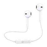 BT-10 Wireless Bluetooth Ear Headphone Sports Headset with Microphones, for Smartphone, Built-in Bluetooth Wireless Transmission, Transmission Distance: within 10m(White)