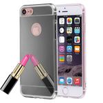 For  iPhone 8 & 7  Electroplating Mirror TPU Protective Cover Case(Black)