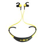 BT-54 In-Ear Wire Control Sport Neckband Wireless Bluetooth Earphones with Mic & Ear Hook, Support Handfree Call, For iPad, iPhone, Galaxy, Huawei, Xiaomi, LG, HTC and Other Smart Phones(Yellow)