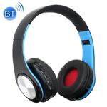 BTH-818 Headband Folding Stereo Wireless Bluetooth Headphone Headset, for iPhone, iPad, iPod, Samsung, HTC, Sony, Huawei, Xiaomi and other Audio Devices (Silvery+Blue)