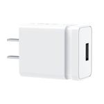 ROCK T6 1A Single USB Port Travel Charger Power Adapter, CN Plug(White)