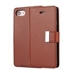 GOOSPERY RICH DIARY for  iPhone 8 & 7  PU + TPU Crazy Horse Texture Horizontal Flip Leather Case with Card Slots & Wallet(Brown)