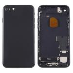 Battery Back Cover Assembly with Card Tray for iPhone 7(Jet Black)