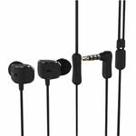 Remax RM-502 Elbow 3.5mm In-Ear Wired Heavy Bass Sports Earphones with Mic(Black)