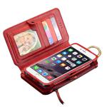 FLOVEME Crazy Horse Texture Horizontal Flip Leather Case with Hook & Card Slots & Wallet & Photo Frame for iPhone 6 & 6s & 7 / Huawei / 4.7 inch Smart Mobilephone (Red)
