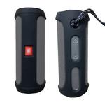 Portable Silica Gel Bluetooth Speaker Protective Case for JBL Flip4 (Black)