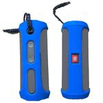 Portable Silica Gel Bluetooth Speaker Protective Case for JBL Flip4 (Blue)