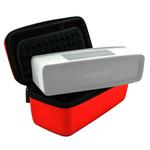 Portable Nylon Silica Gel Speaker Protective Box Storage Bag for BOSE SoundLink Mini(Red)