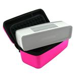 Portable Nylon Silica Gel Speaker Protective Box Storage Bag for BOSE SoundLink Mini(Rose Red)