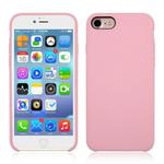 For iPhone SE 2020 & 8 & 7 Pure Color Liquid Silicone + PC Shockproof Defender Case(Pink)