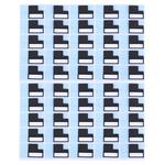 50 PCS for iPhone 7 Plus LCD Back Metal Plate Large Stickers