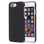 For iPhone 8 Plus & 7 Plus   Snakeskin Texture Paste Skin PC Protective Case(Black)
