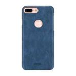 MOFI for iPhone 7 Plus   Crazy Horse Texture Leather Surface PC Protective Case Back Cover(Dark Blue)
