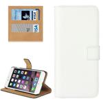 For iPhone 8 Plus & 7 Plus   Genuine Split Horizontal Flip Leather Case with Holder & Card Slots & Wallet(White)