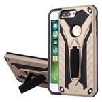 Tough Armor TPU + PC Combination Case with Holder, For iPhone 8 Plus & 7 Plus   Tough Armor TPU + PC Combination Case with Holder(Gold)