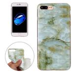 For iPhone 8 Plus & 7 Plus   Green Marbling Pattern Soft TPU Protective Back Cover Case