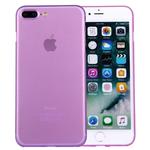 For iPhone 8 Plus & 7 Plus   Frosted Transparent Protective Back Cover Case(Purple)