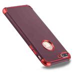 For iPhone 8 Plus & 7 Plus Electroplating TPU Protective Back Cover Case (Red)