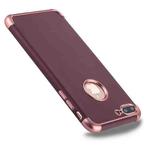 For iPhone 8 Plus & 7 Plus Electroplating TPU Protective Back Cover Case(Rose Gold)