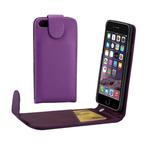 For iPhone 8 Plus & 7 Plus   Ordinary Texture Vertical Flip Leather Case with Card Slot (Purple)