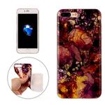 For iPhone7 Plus Purple Yellow Marble Pattern Soft TPU Protective Case