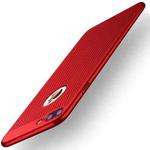 MOFi for for iPhone 7 Plus Honeycomb Texture Breathable PC Shockproof Protective Back Cover Case(Red)