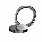 2pcs Universal 360 Degrees Rotatable Privity Metal Ring Holder Bracket for iPhone, Samsung, HTC, LG, Huawei, Xiaomi, vivo, OPPO, Meizu Mobile Phones or Tablets, Built in Iron Sheet, Support Magnets(Black)