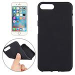 For iPhone 8 Plus & 7 Plus   Solid Color TPU Protective Back Cover Case(Black)