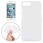 For iPhone 8 Plus & 7 Plus   Solid Color TPU Protective Back Cover Case(White)
