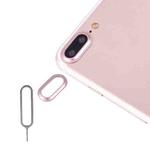 For iPhone 7 Plus Rear Camera Lens Protective Cover with Needle(Rose Gold)