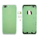 6 in 1 for iPhone 7 Plus (Back Cover + Card Tray + Volume Control Key + Power Button + Mute Switch Vibrator Key + Sign) Full Assembly Housing Cover (Green+White)