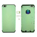 6 in 1 for iPhone 7 Plus (Back Cover + Card Tray + Volume Control Key + Power Button + Mute Switch Vibrator Key + Sign) Full Assembly Housing Cover (Green+Black)