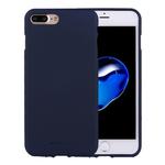 GOOSPERY SOFT FEELING for iPhone 8 Plus & 7 Plus   Liquid State TPU Drop-proof Soft Protective Back Cover Case(navy)