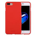 GOOSPERY SOFT FEELING for iPhone 8 Plus & 7 Plus   Liquid State TPU Drop-proof Soft Protective Back Cover Case(Red)