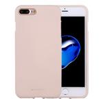 GOOSPERY SOFT FEELING for iPhone 8 Plus & 7 Plus   Liquid State TPU Drop-proof Soft Protective Back Cover Case(Apricot)