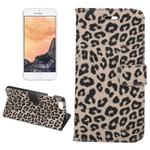 For iPhone 8 Plus & 7 Plus   Leopard Texture Horizontal Flip Leather Case with Holder & Card Slots & Wallet(Brown)