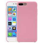 Pure Color Liquid Silicone Case for iPhone 8 Plus & 7 Plus(Pink)