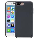 Pure Color Liquid Silicone Case for iPhone 8 Plus & 7 Plus(Dark Gray)