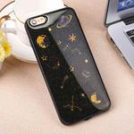 For iPhone SE 2020 & 8 & 7 Star Pattern TPU Protective Back Cover Case(Black)