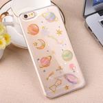For iPhone SE 2020 & 8 & 7 Star Pattern TPU Protective Back Cover Case (Transparent)